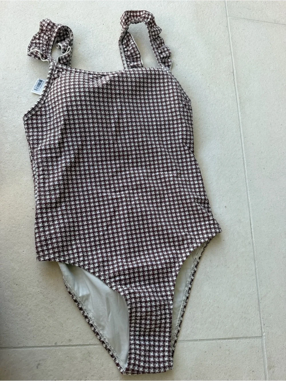 Rylee + Cru brown houndstooth